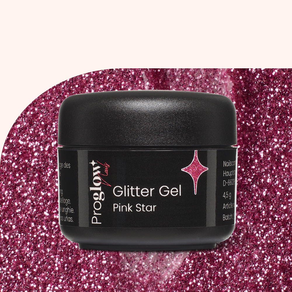 Glitter Gel Pink Star