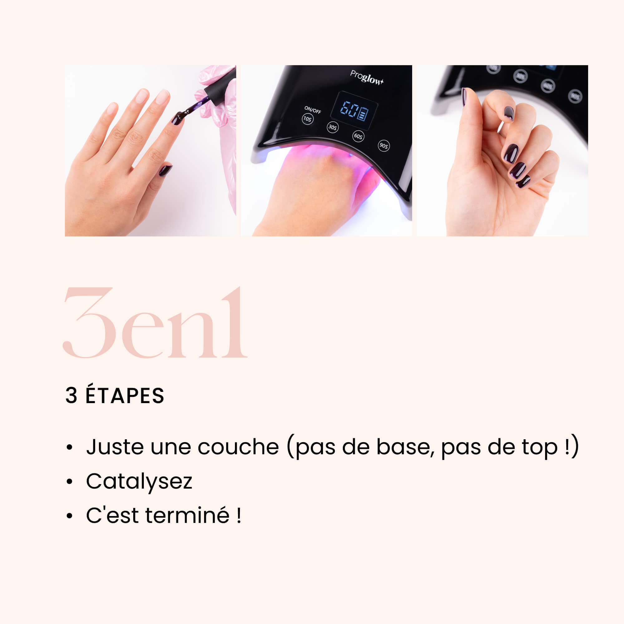 Gel Polish VSP 3-in-1 No Wipe Shadow Plum