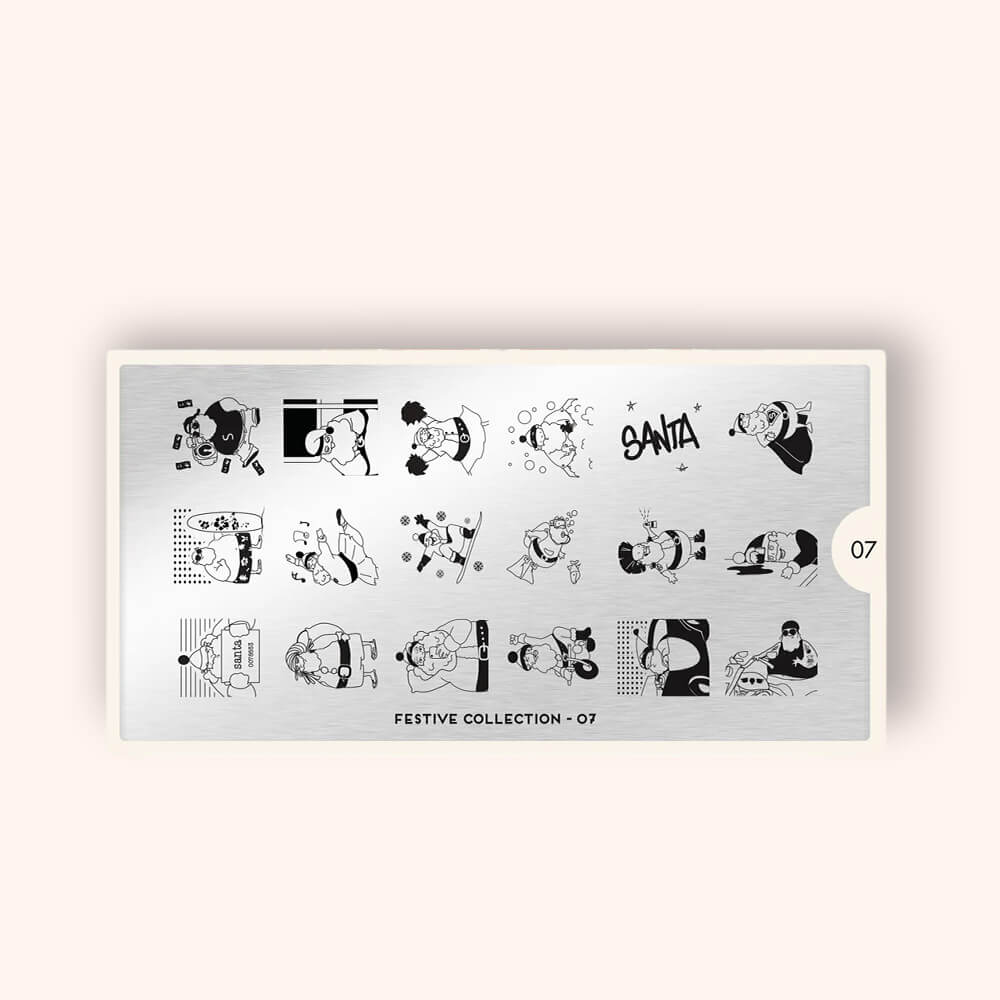 Plaque Stamping Festive 07 - MoYou London