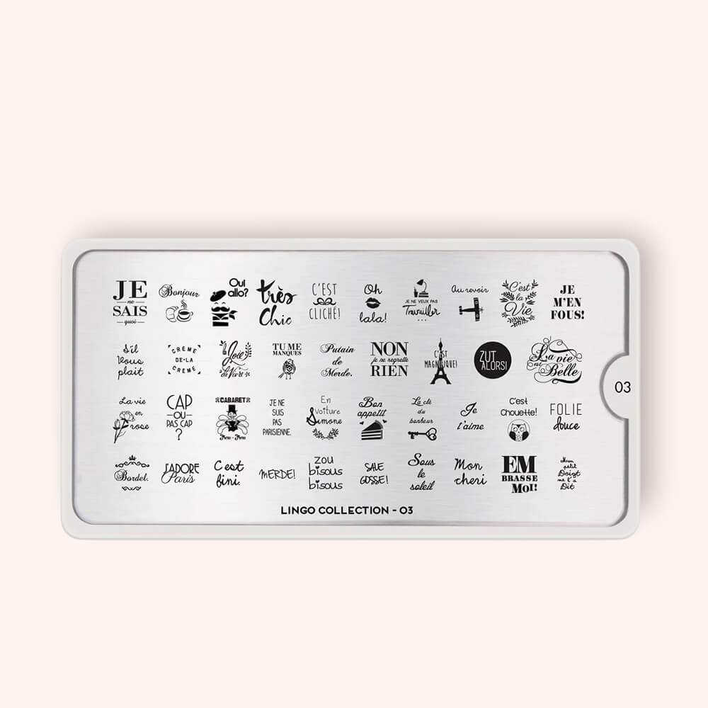 Plaque Stamping Lingo 03 - MoYou London