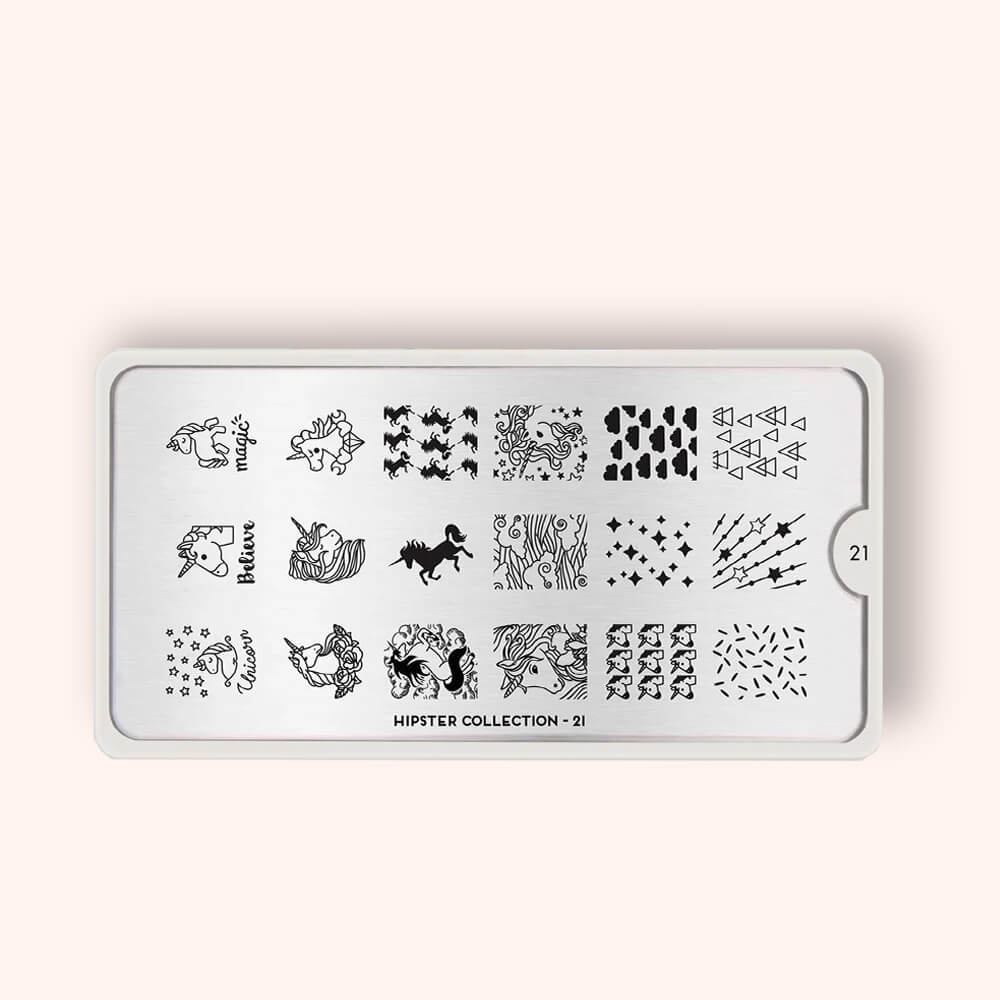 Plaque Stamping Hipster 21 - MoYou London