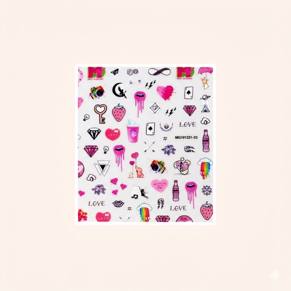 Nail Sticker Comic 1