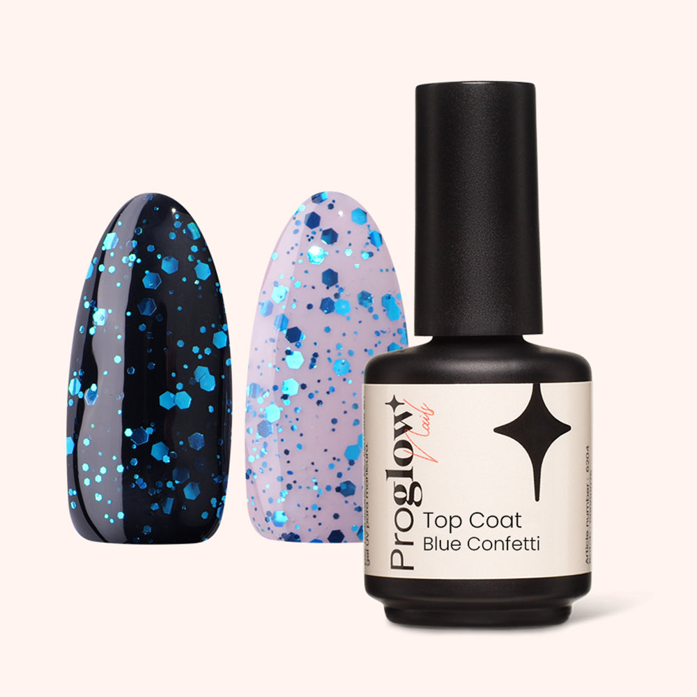 Top Coat VSP Blue Confetti