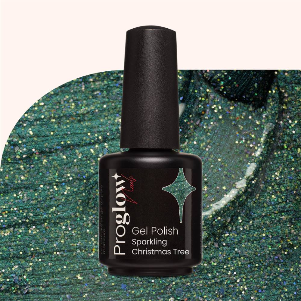 Gel Polish Sparkling Christmas Tree