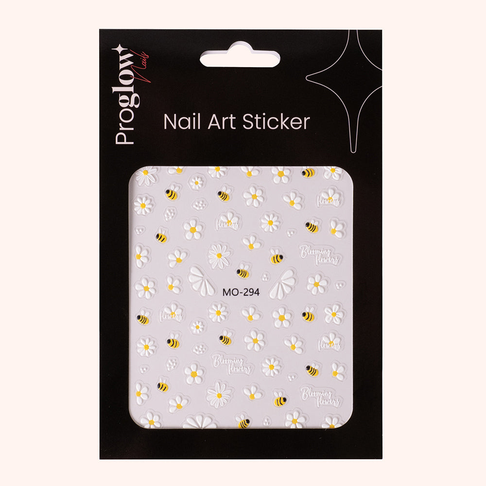 Nail Sticker Flower & Bee