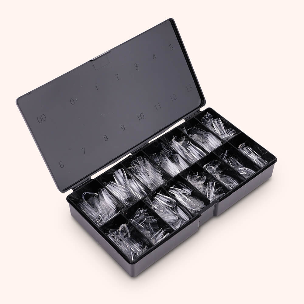 Soft Gel Nail Tips C-Curve Medium Coffin 600