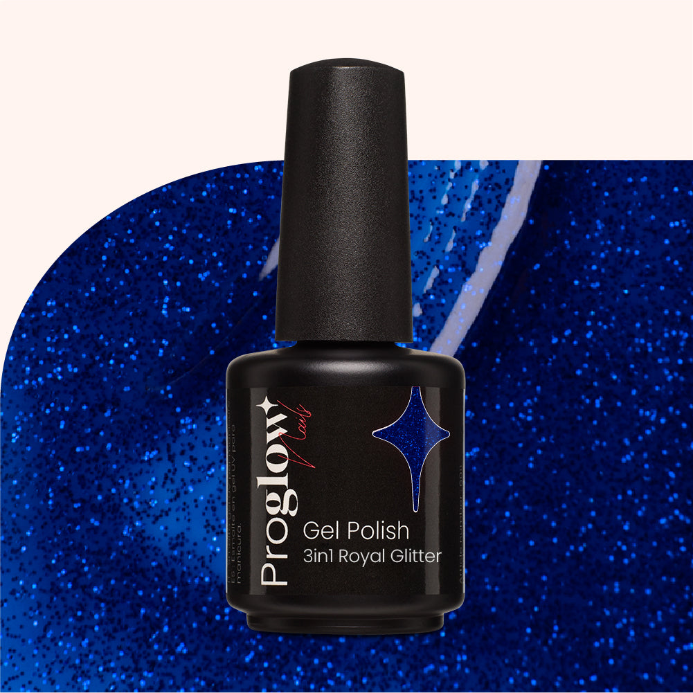 Gel Polish VSP 3-in-1 No Wipe Royal Glitter