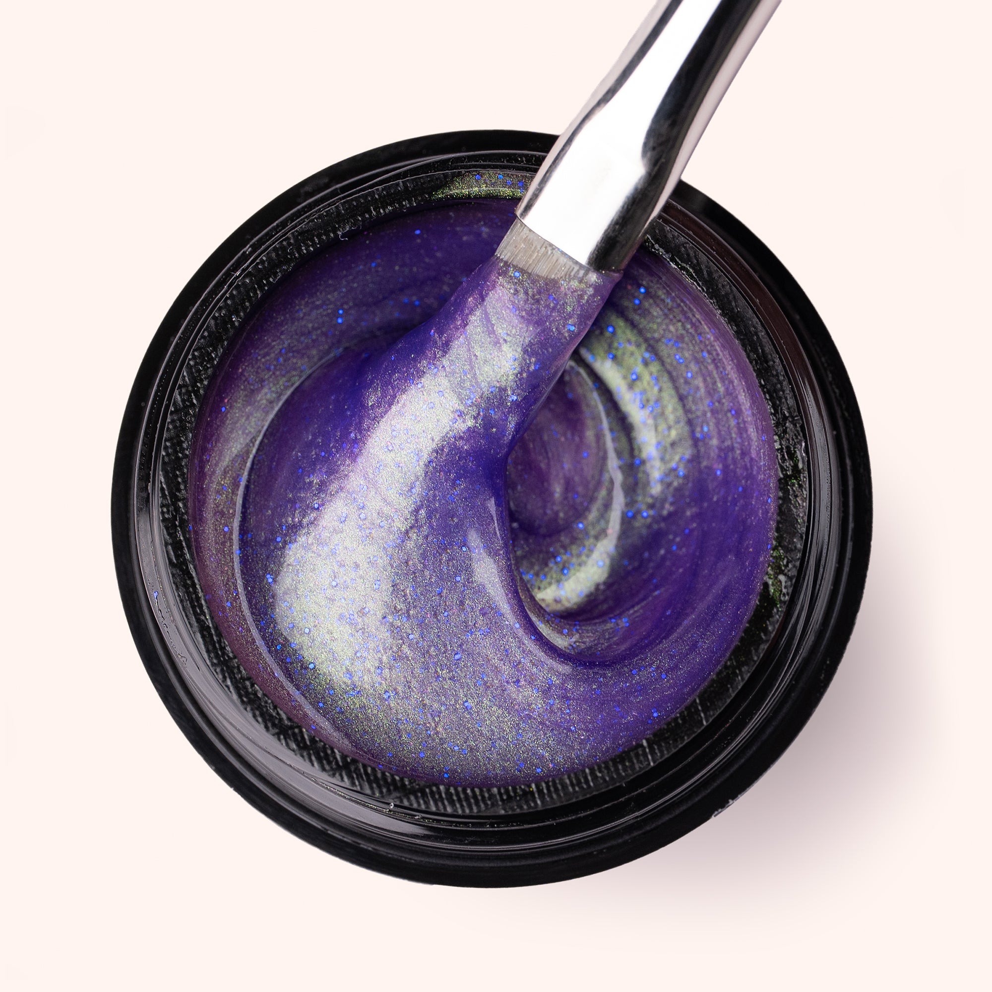 No File Builder Gel - sans Limage - Iridescent Amethyst