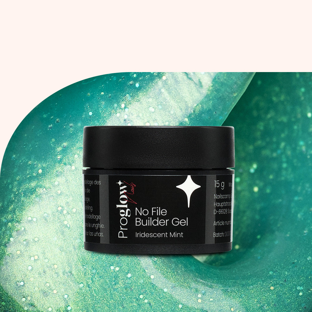 No File Builder Gel - sans Limage - Iridescent Mint