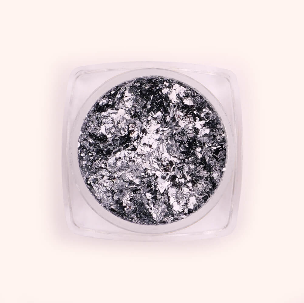 Nail Flakes Silver