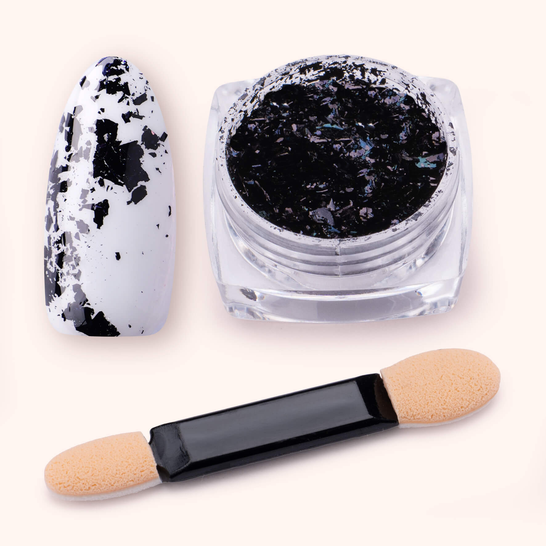 Nail Flakes Black