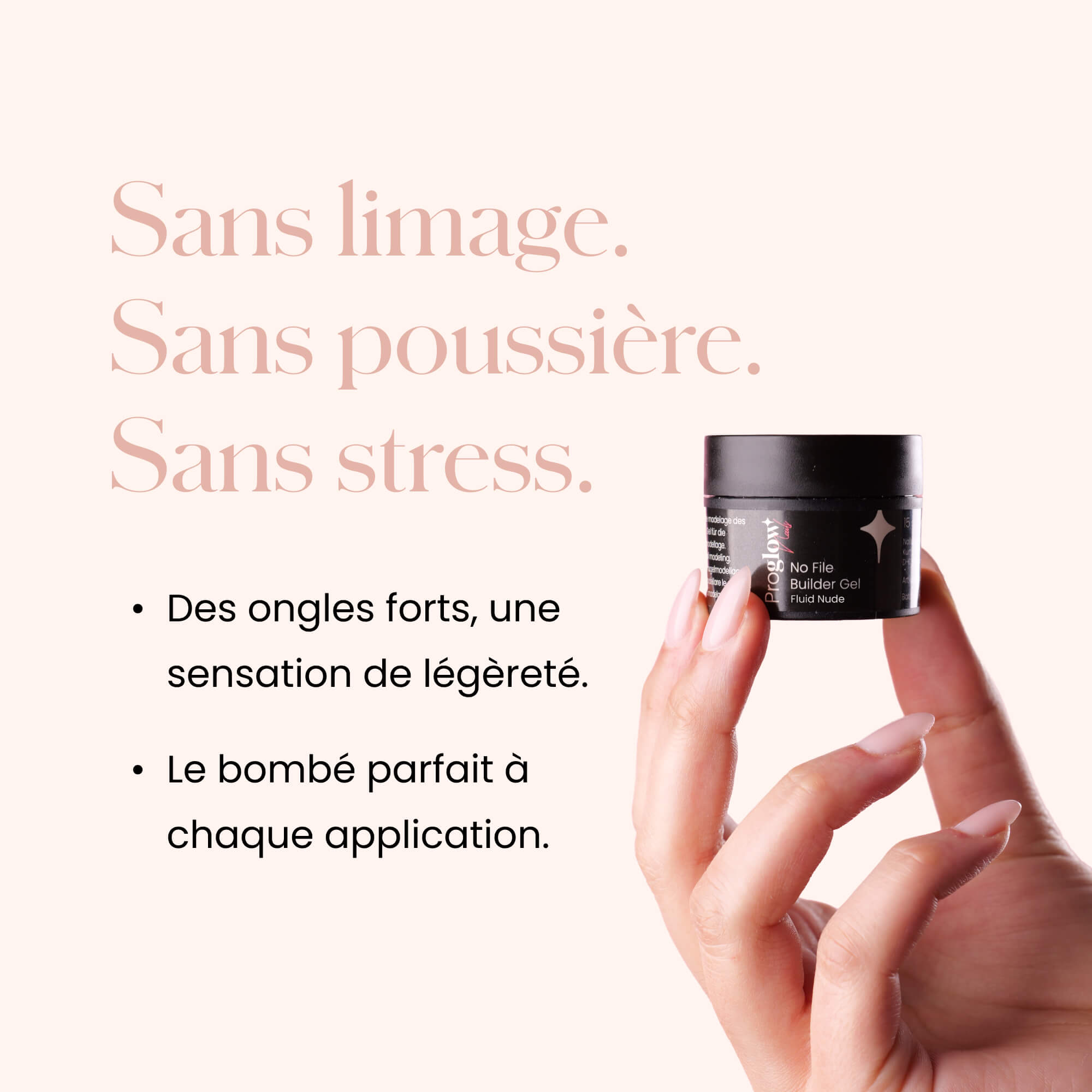 No File Builder Gel Fluid - sans Limage - Nude