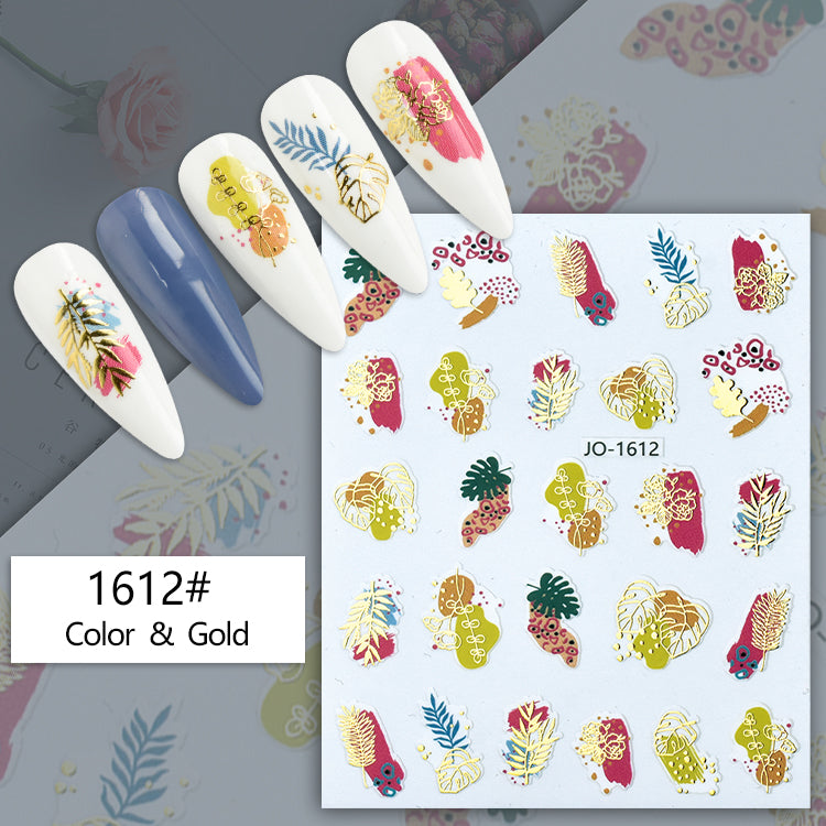 Nail Sticker Abstract Flowers 3