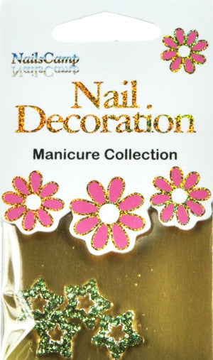 Nail Decoration Inlay Étoile gold/clear