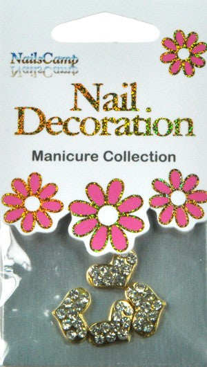 Nail Decoration Inlay Coeur clear