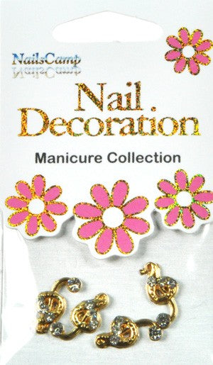 Nail Decoration Inlay Note gold/clear