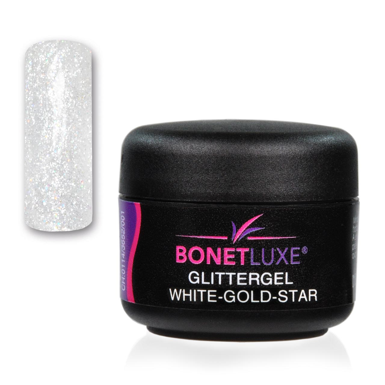 Bonetluxe Glittergel White-Gold Star