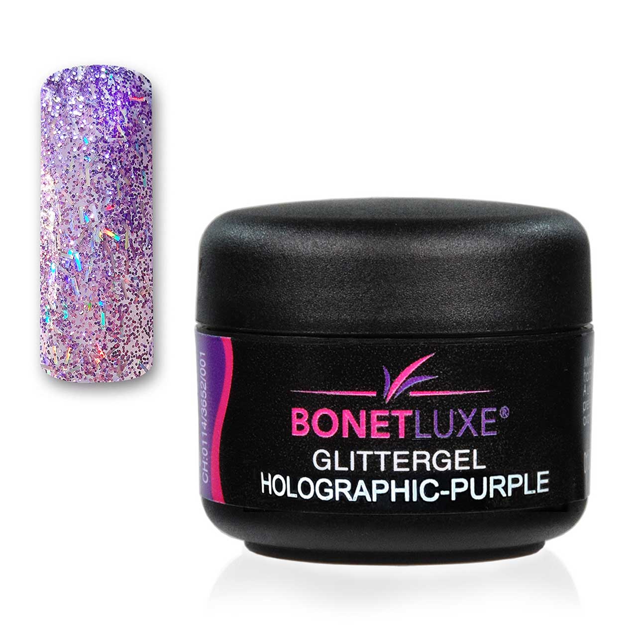 Bonetluxe Glittergel Holographic Purple