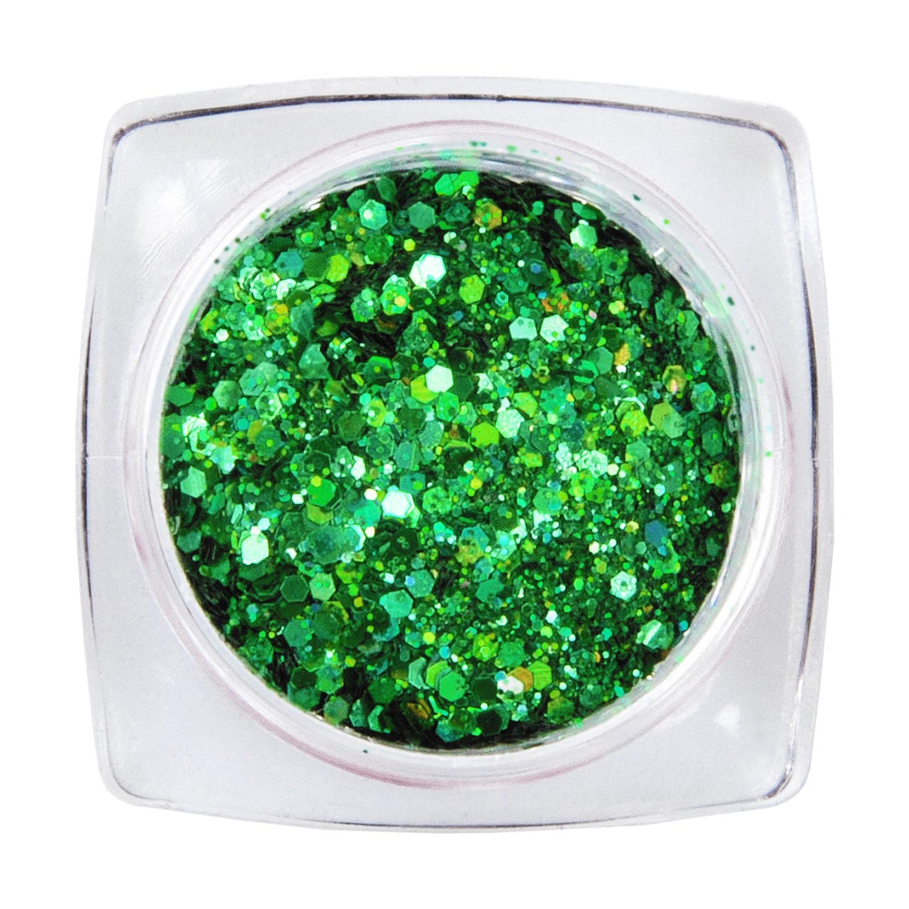 Hexagon Glimmer Mix 3 - Green