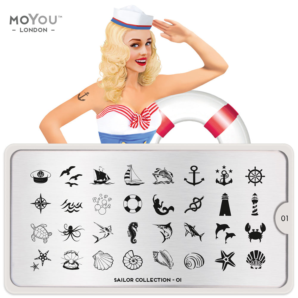 Plaque Stamping Sailor 01 - MoYou London
