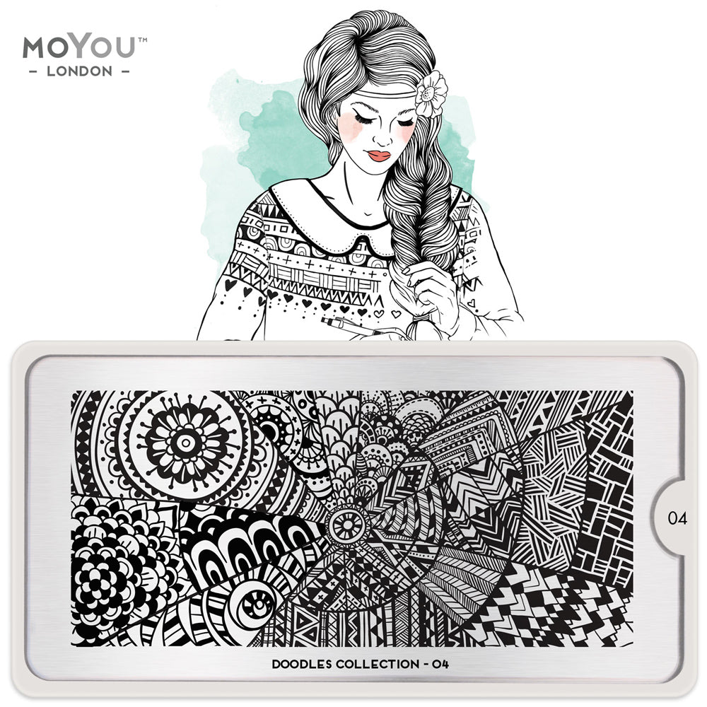 Plaque Stamping Doodles 04 - MoYou London