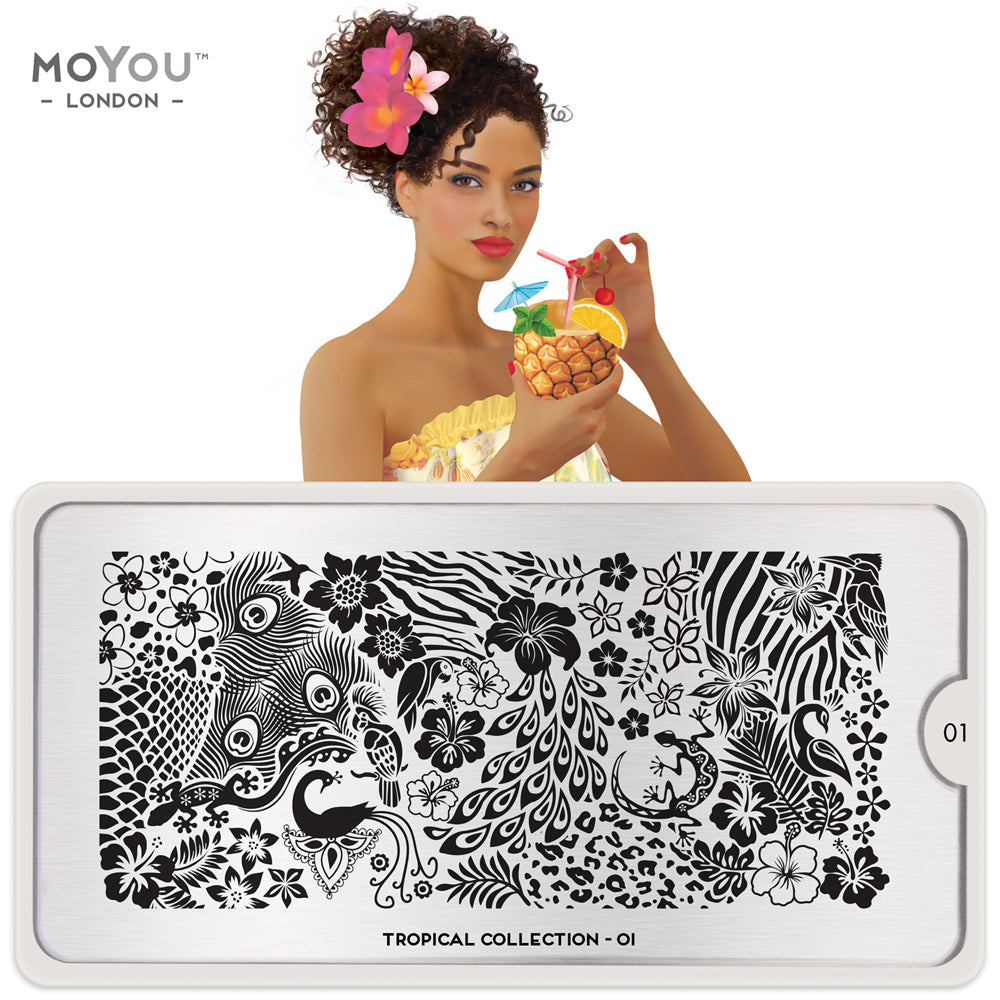 Plaque Stamping Tropical 01 - MoYou London