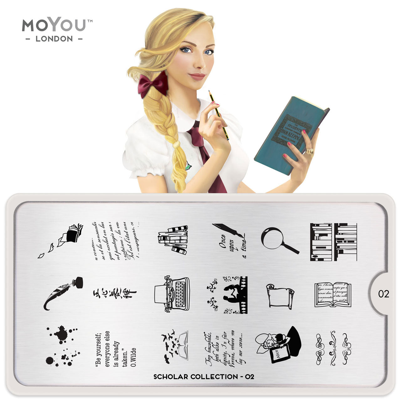 Plaque Stamping Scholar Collection 02 - MoYou London
