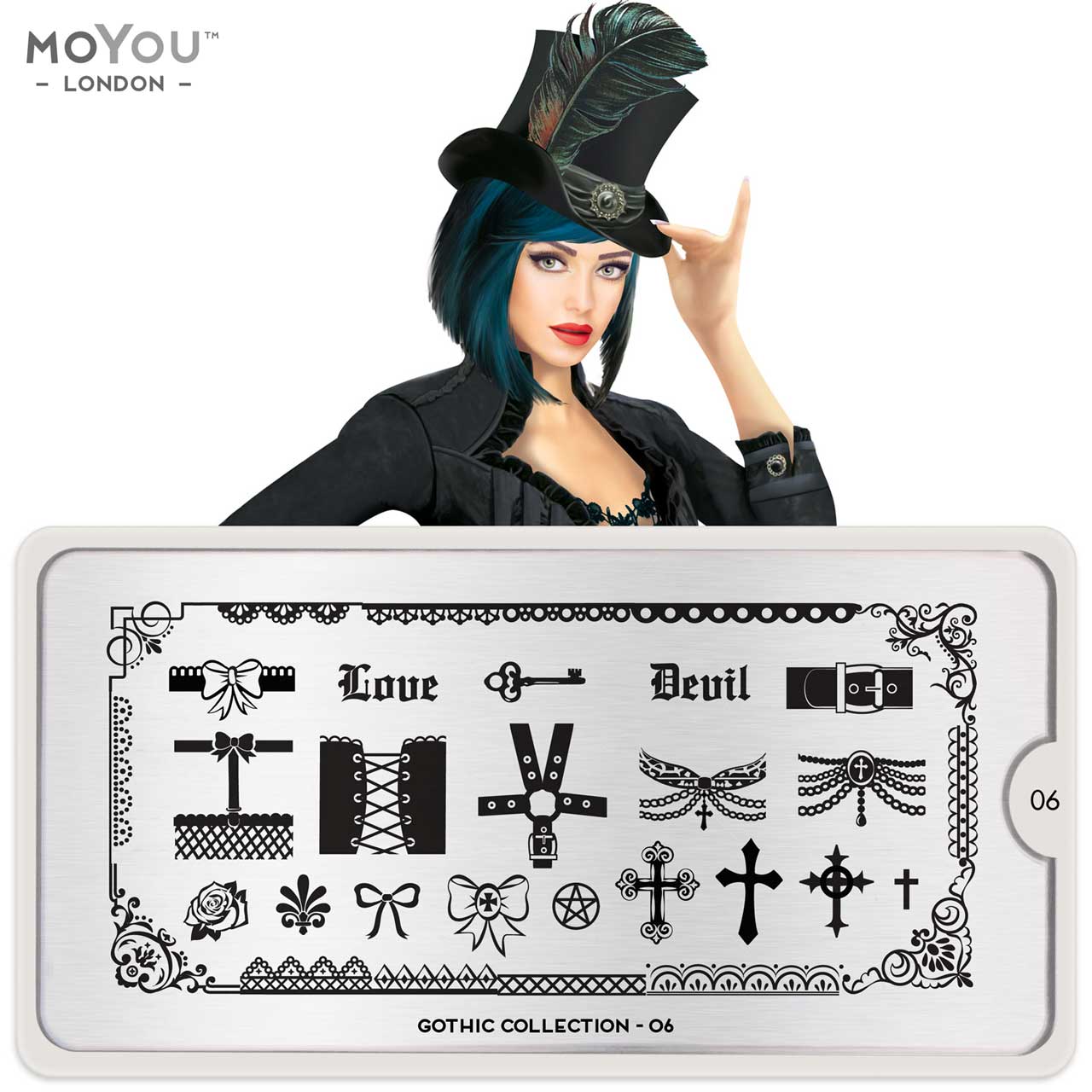 Plaque Stamping Gothic 06 - MoYou London