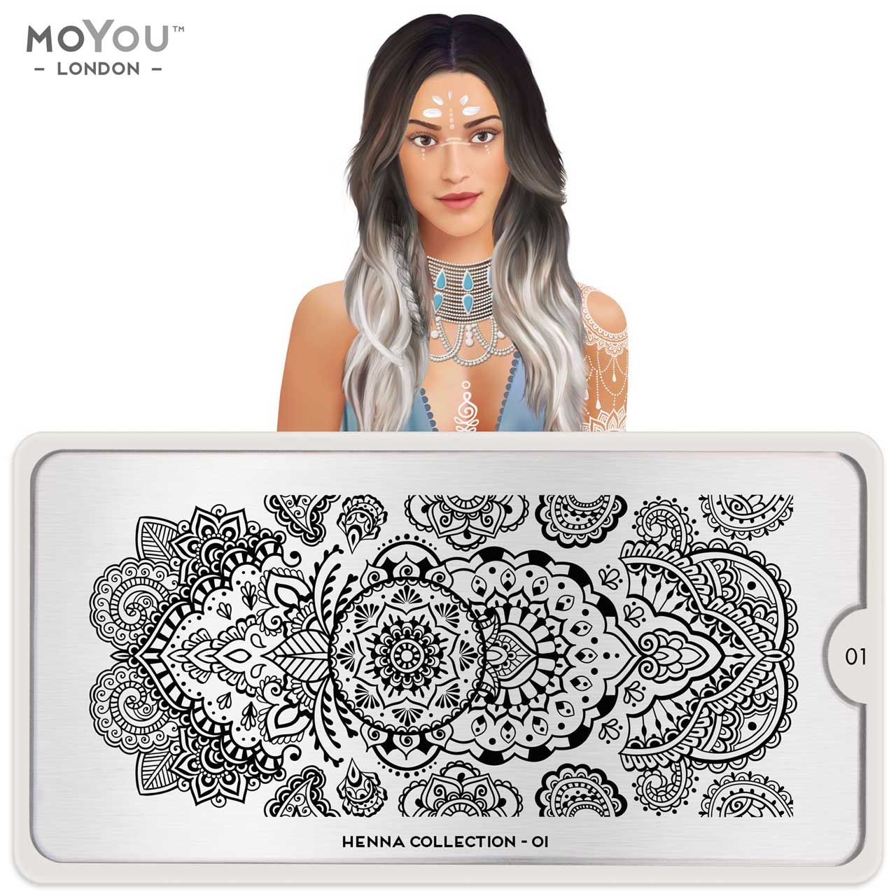 Plaque Stamping Henna 01 - MoYou London
