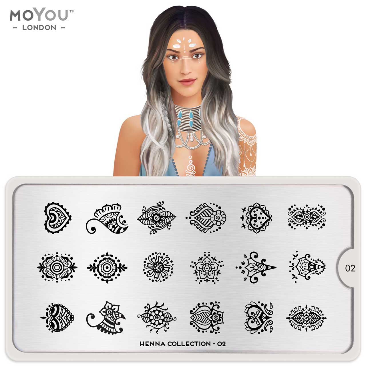 Plaque Stamping Henna 02 - MoYou London
