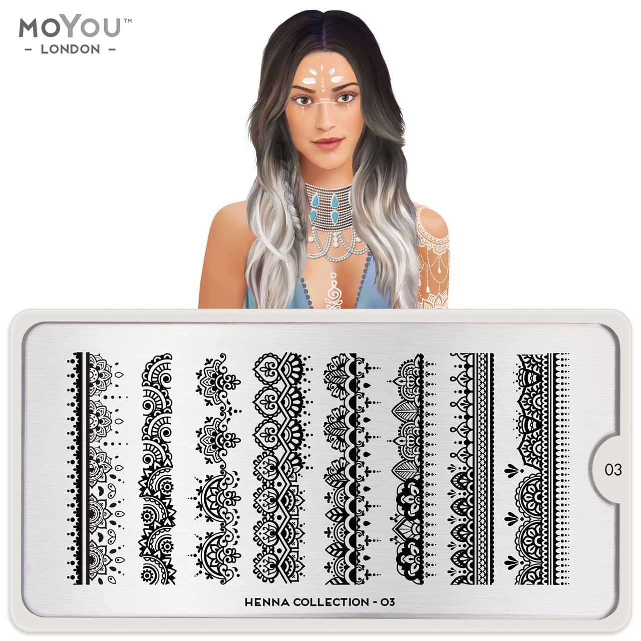 Plaque Stamping Henna 03 - MoYou London