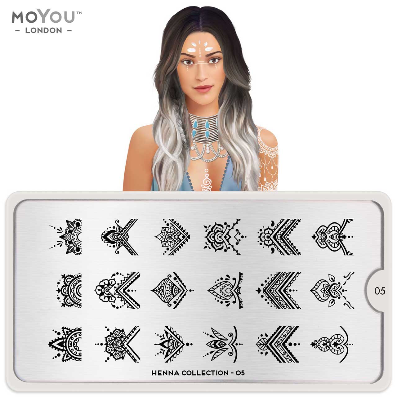 Plaque Stamping Henna 05 - MoYou London
