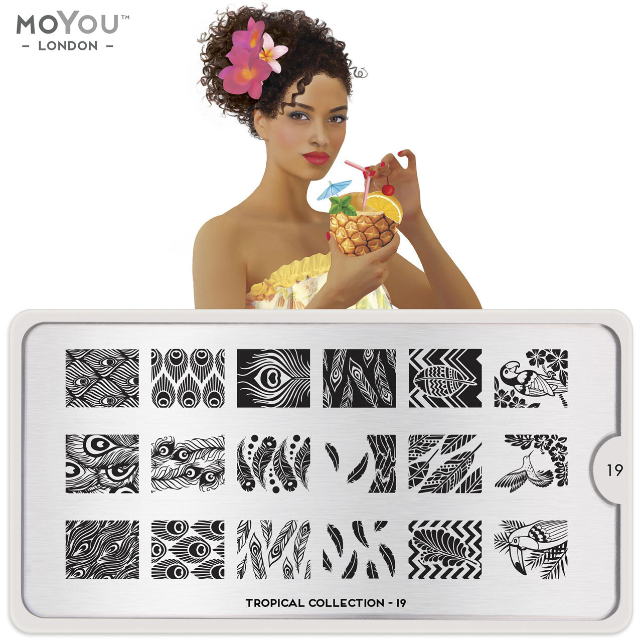 Plaque Stamping Tropical 19 - MoYou London
