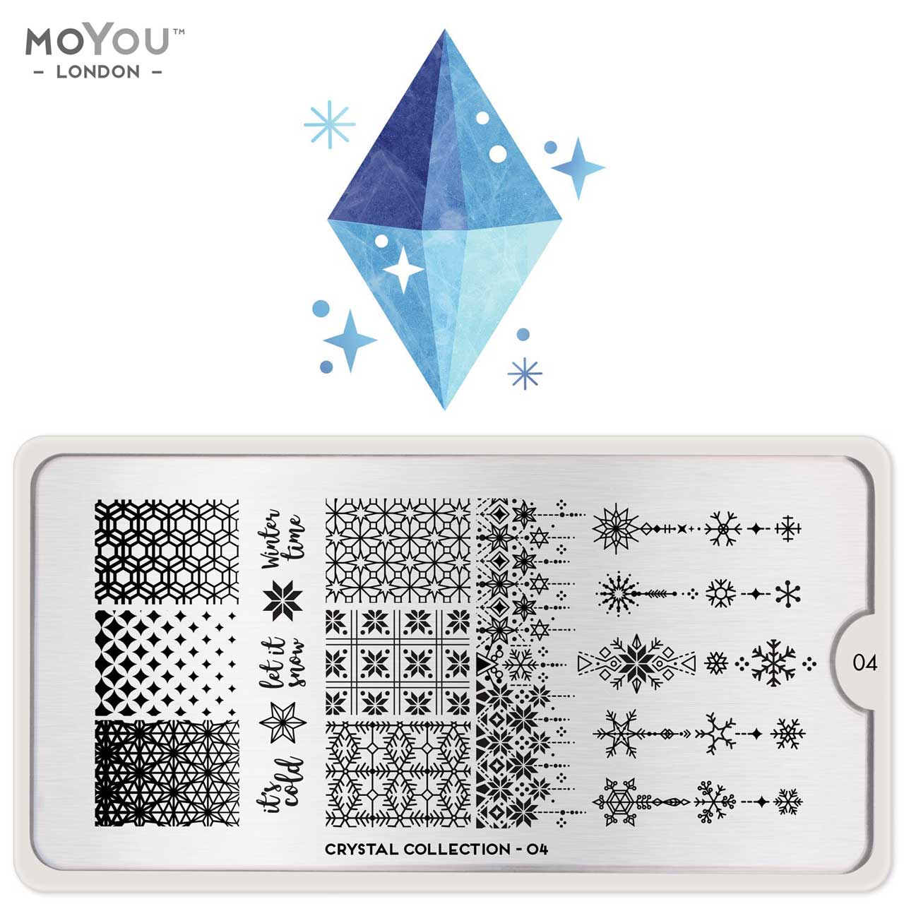 Plaque Stamping Crystal 04 - MoYou London