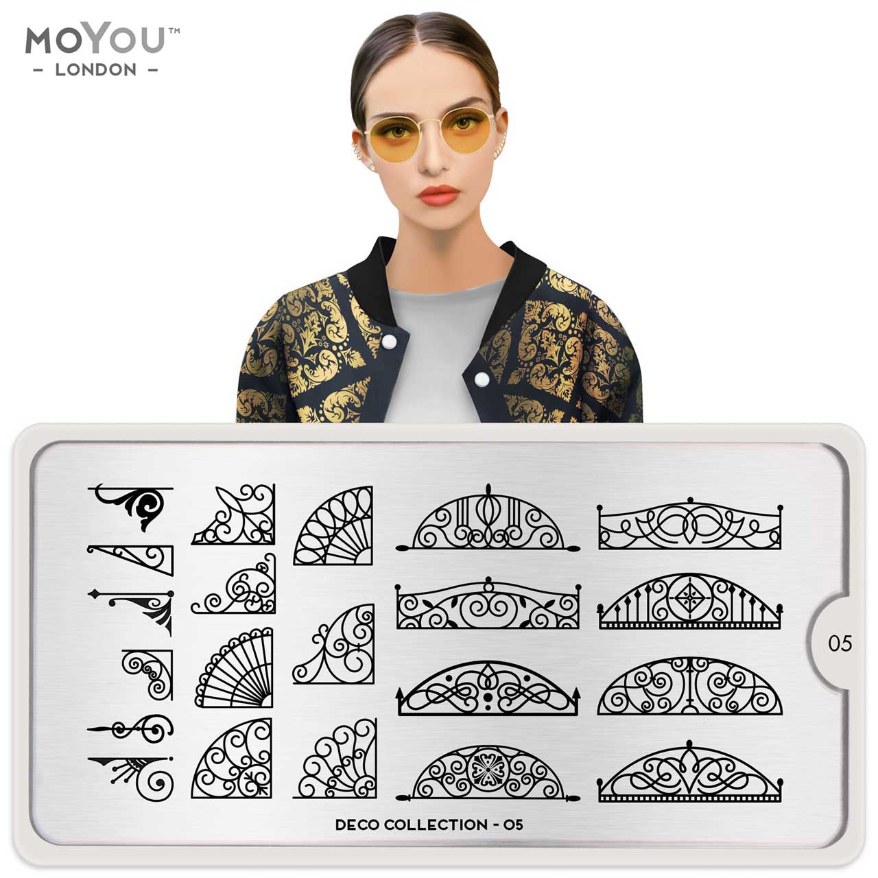 Plaque Stamping Deco 05 - MoYou London
