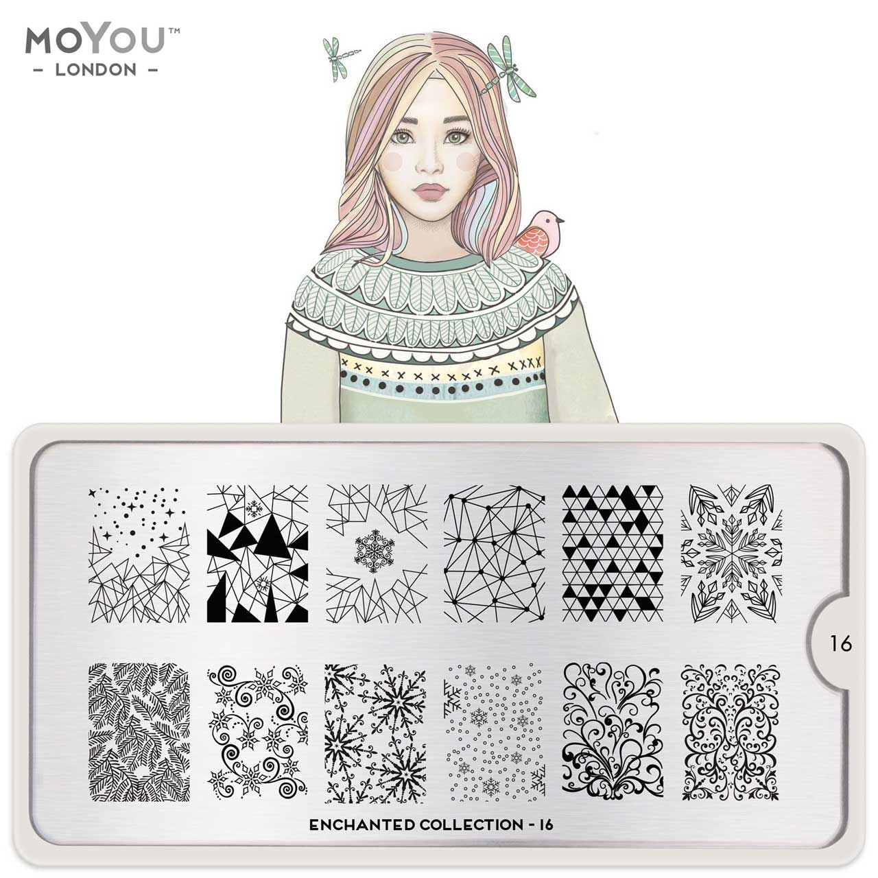 Plaque Stamping Enchanted 16 - MoYou London