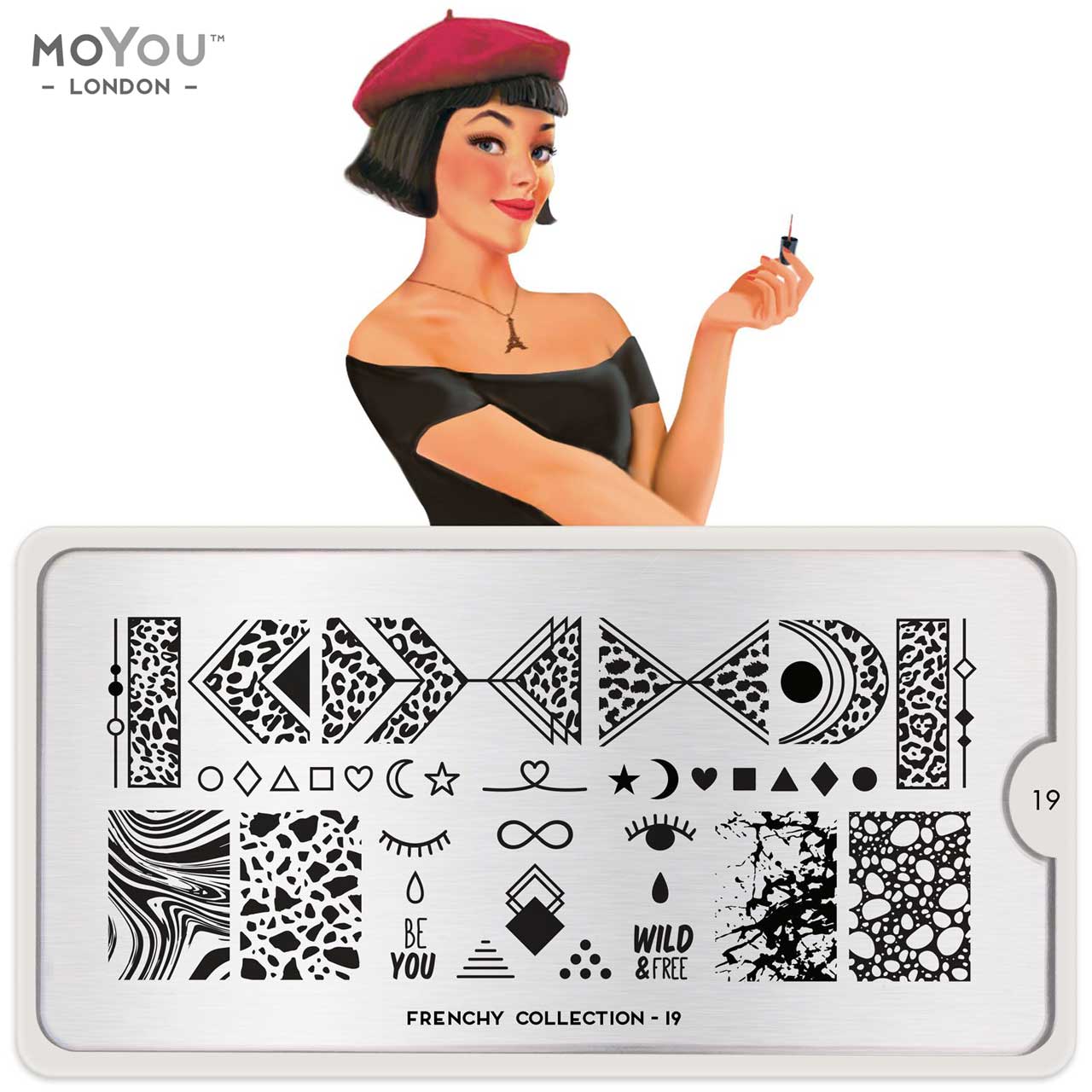 Plaque Stamping Frenchy 19 - MoYou London