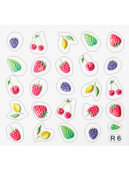Sticker 3D Fruits