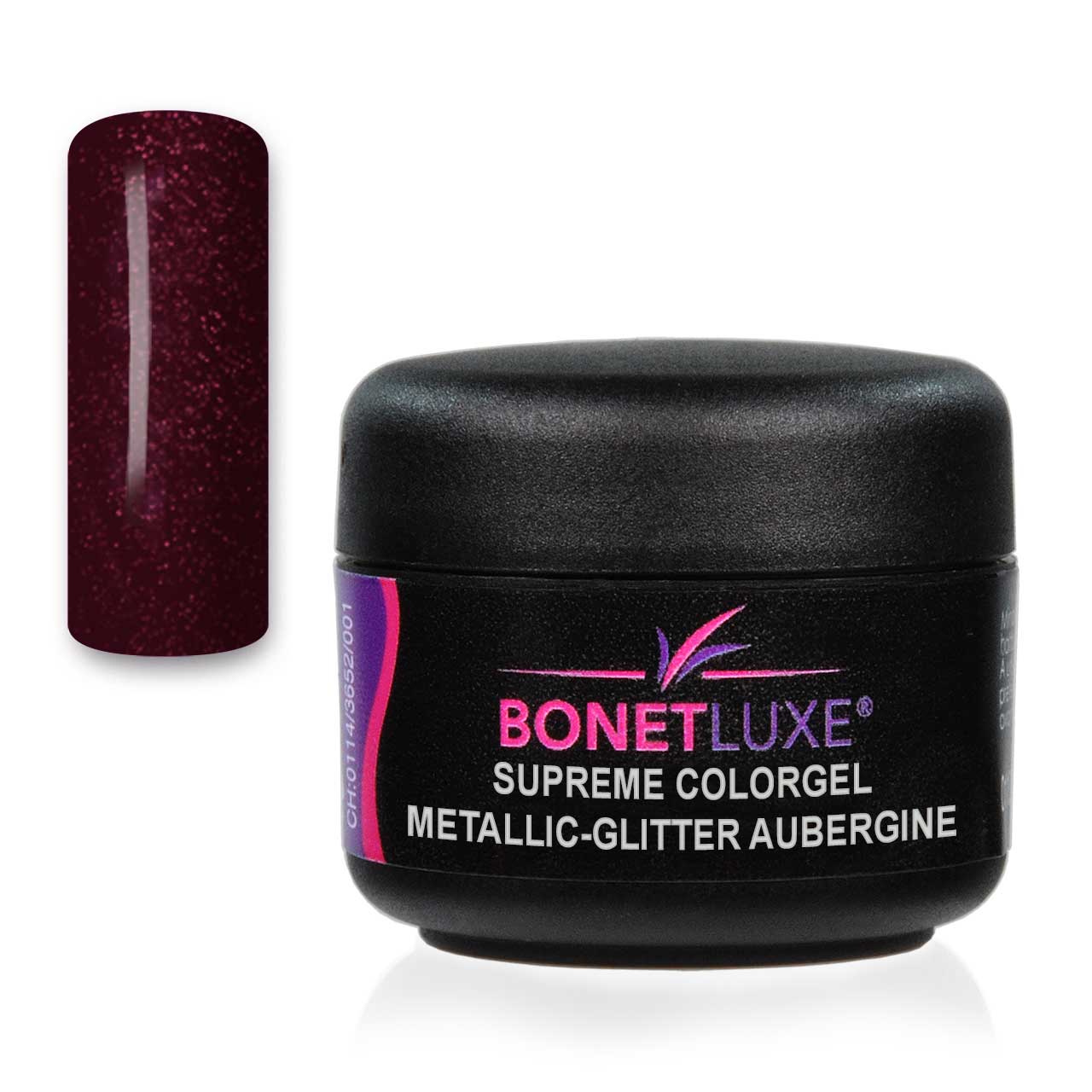 Bonetluxe Supreme Colorgel Metallic-Glitter Aubergine