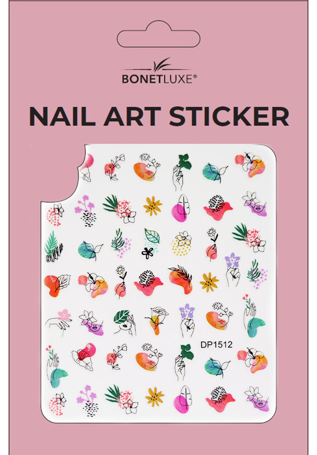 Nail Sticker Abstract Flowers 1