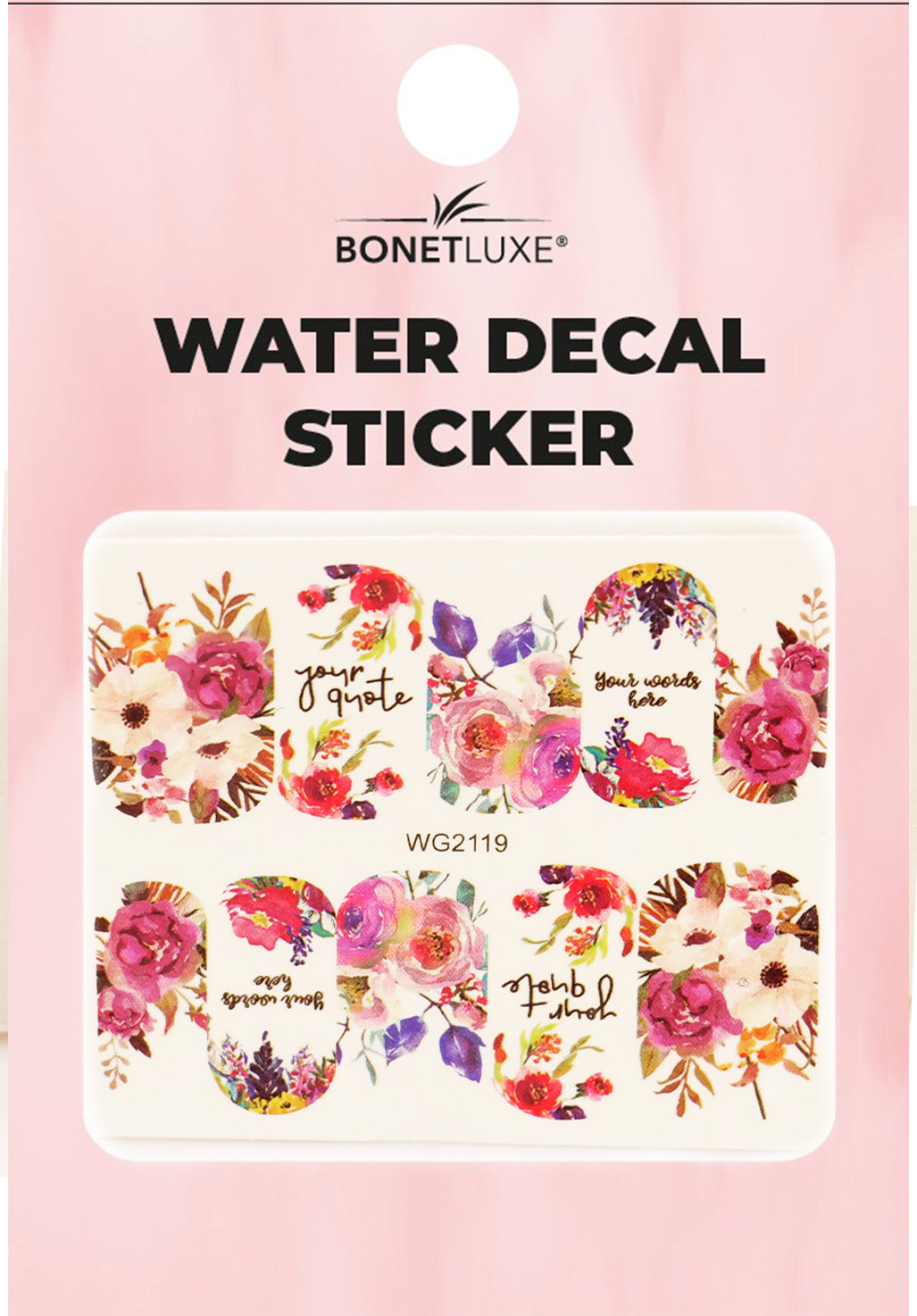 Water Decal Flowers 2