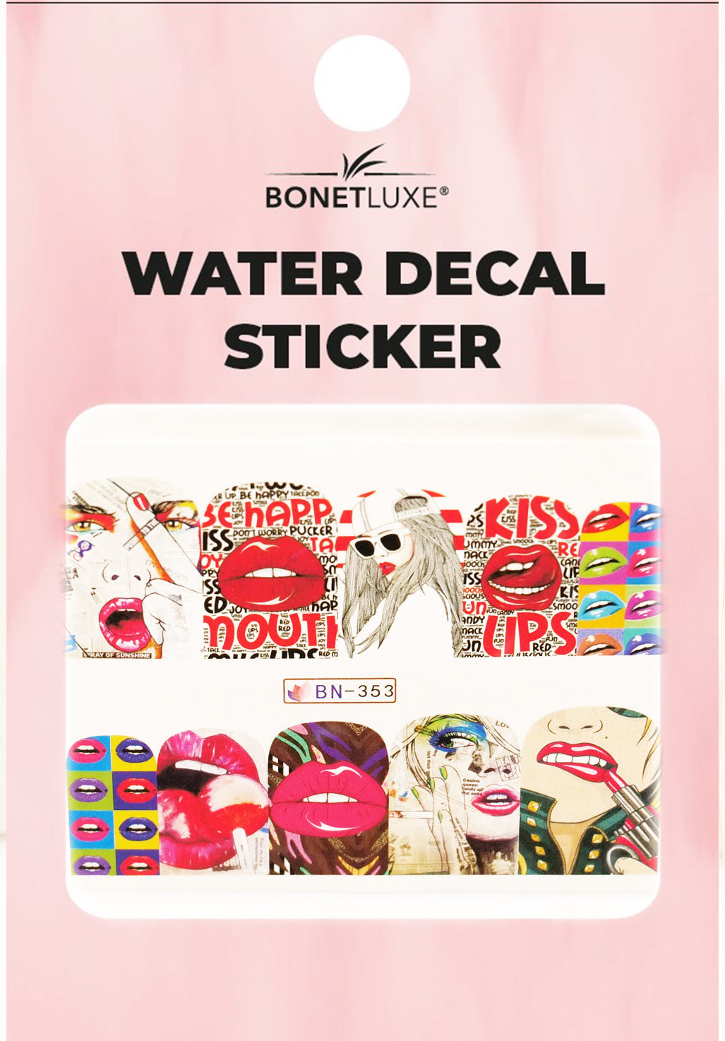 Water Decal Lips 1