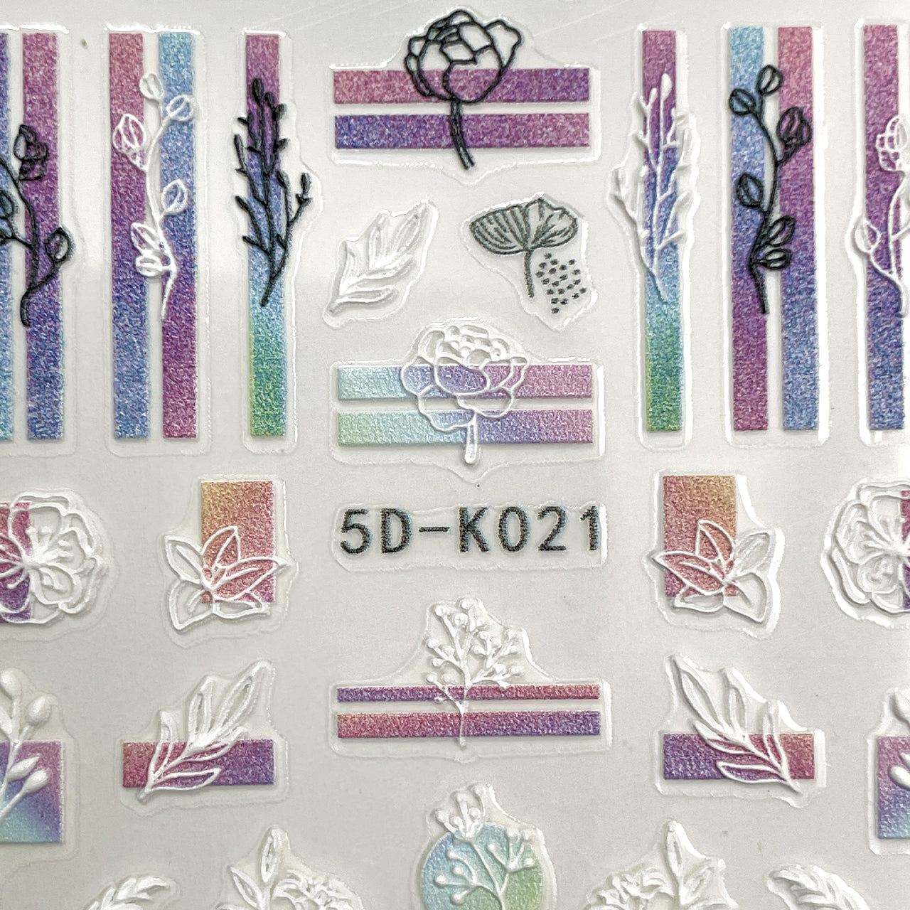 5D Sticker Rainbow Flower