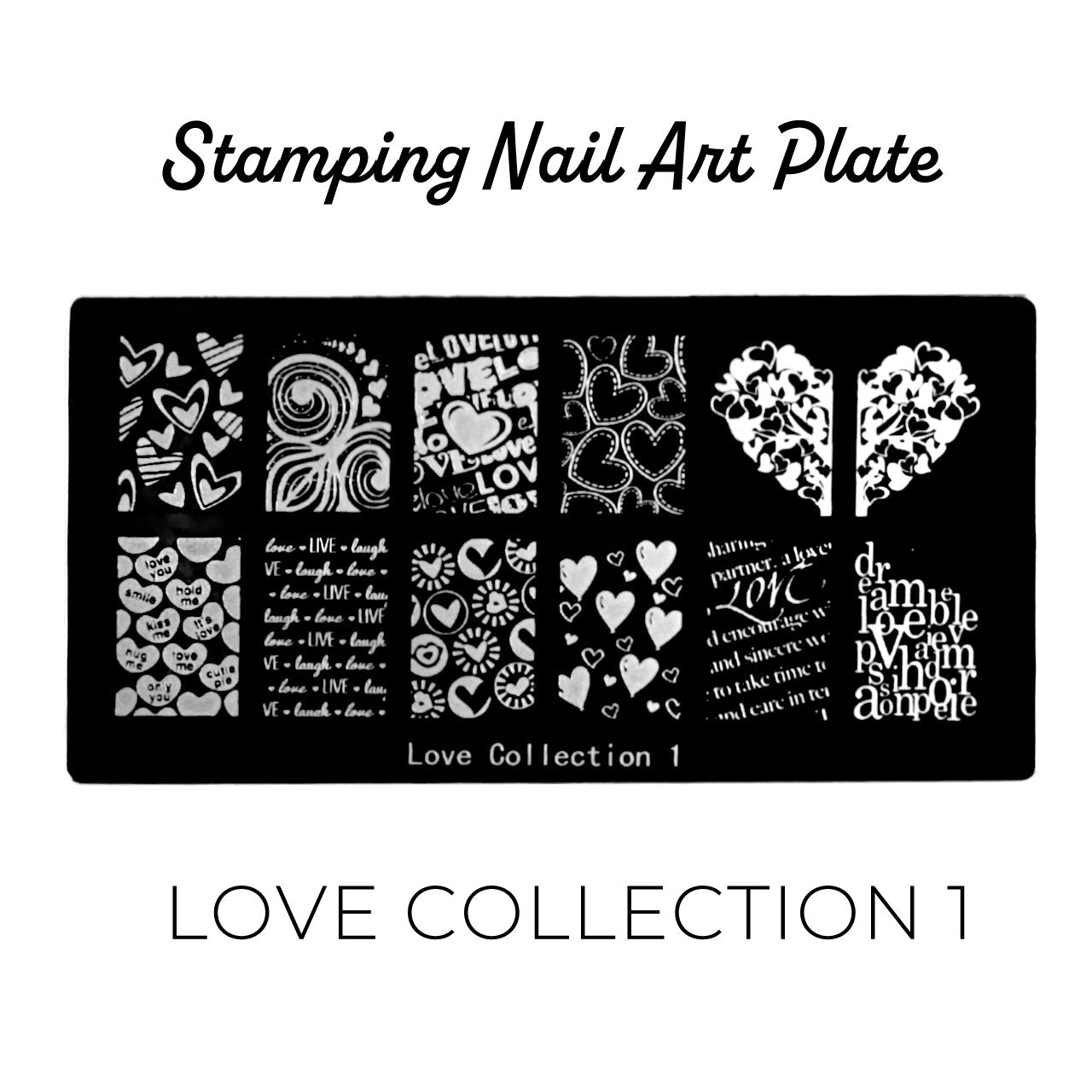 Bonetluxe Stamping Plate Love Collection 1